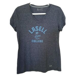 Under Armour T-Shirt Small Gray Womens Lasell College Loose Fit
